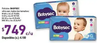 Cooperativa Obrera Babysec Pañales oferta