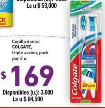 Cooperativa Obrera Colgate Cepillo Dental Triple Accion x 2u oferta