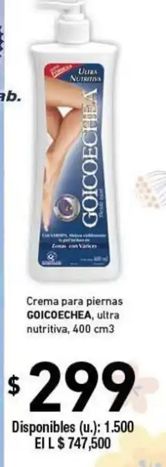Cooperativa Obrera Goicoechea Crema para piernas ultra 400cm3 oferta