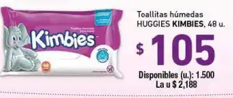 Cooperativa Obrera Kimbies Toallitas húmedas Huggies 48u oferta