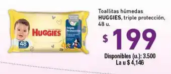 Cooperativa Obrera Huggies Toallitas húmedas triple proteccion 48 oferta