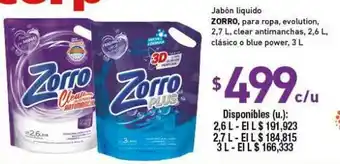 Cooperativa Obrera Zorro Jabón liquido para ropa oferta