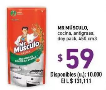 Cooperativa Obrera Mr. Músculo cocina, antigrasa doy pack oferta
