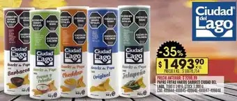 Coto PAPAS FRITAS VARIOS SABORES CIUDAD DEL LAGO 140GB oferta
