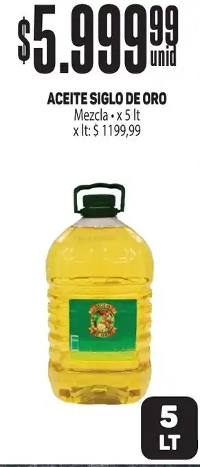 Makro ACEITE SIGLO DE ORO Mezcla x 5It oferta