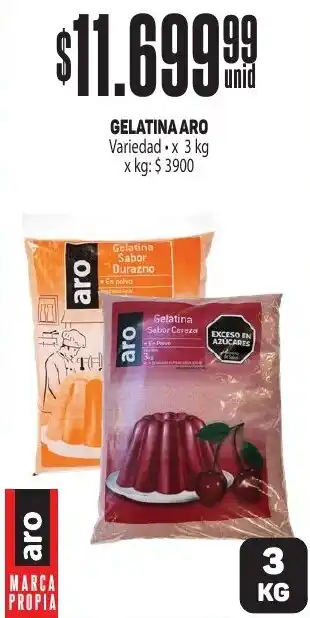 Makro GELATINA ARO Variedad x 3kg oferta