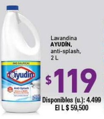 Cooperativa Obrera Ayudin Lavandina anti splash oferta