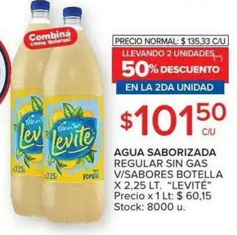 Carrefour Agua Saborizada Regular Sin Gas V/sabores Botella x 2,25lt oferta