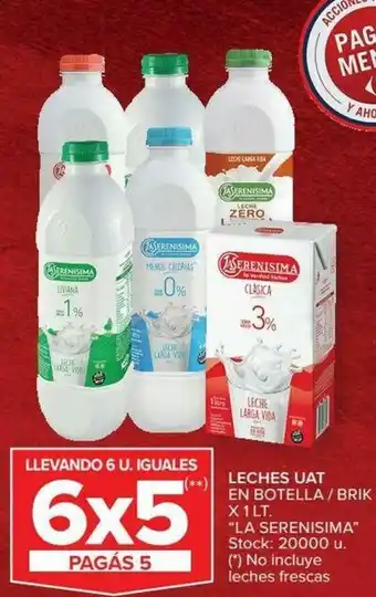 Carrefour Leches UAT En botella/Brik x 1lt oferta