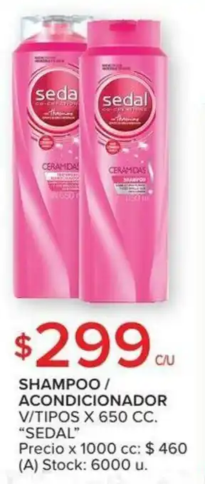 Carrefour Shampoo/Acondicionador V/Tipos x 650cc oferta