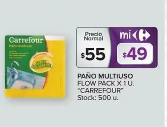 Carrefour Paño Multiuso Flow Pack x 1u oferta