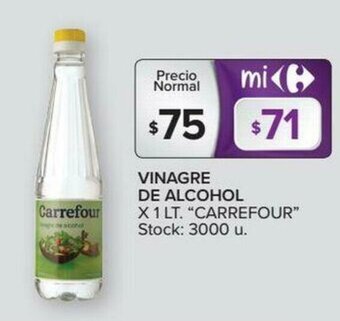 Carrefour Vinagre De Alcohol x 1lt oferta