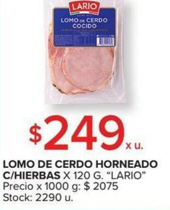 Carrefour Lomo De Cerdo Horneado C/Hierbas x 120g oferta