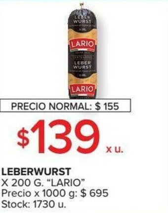 Carrefour Leberwurst x 200g oferta
