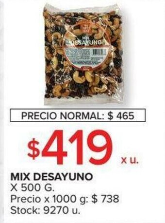Carrefour Mix Desayuno x 500g oferta