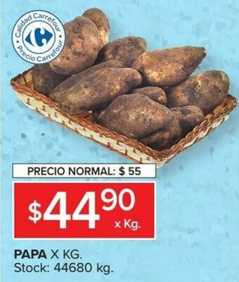 Carrefour Papa oferta