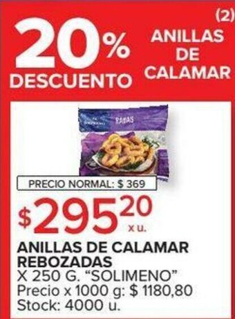 Carrefour Anillas De Calamar Rebozadas x 250g oferta