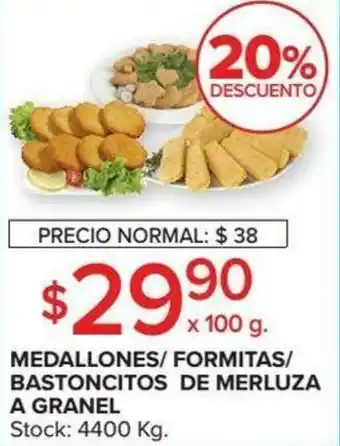 Carrefour Medallones/Formitas/bastoncitos de merluza a Granel oferta