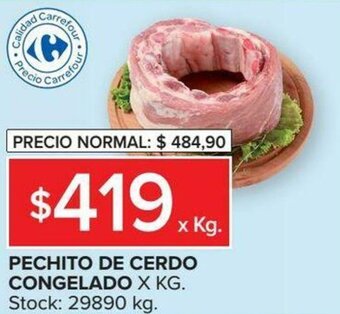 Carrefour Pechito de Cerdo Congelado x kg oferta