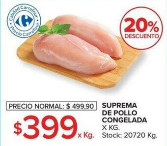 Carrefour Suprema de Pollo Congelada x kg oferta