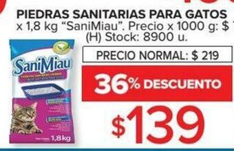 Carrefour Piedras Sanitarias Para Gatos x 1,8kg oferta