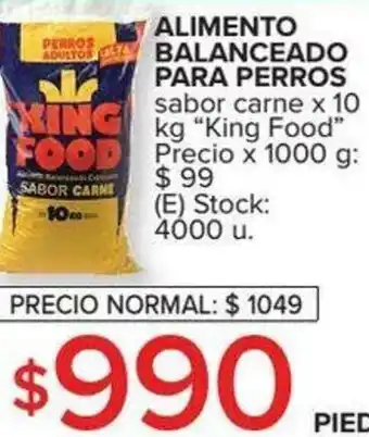 Carrefour Alimento Balanceado Para Perros sabor carne x 10 oferta