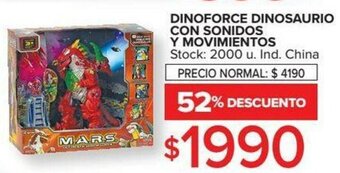 Carrefour Dinoforce Dinosaurio Con Sonidos Y Movimientos oferta