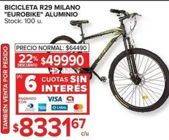 Carrefour Bicicleta R29 Milano Eurobike Alumino oferta