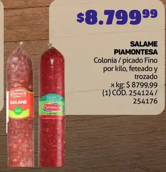 Makro SALAME PIAMONTESA oferta
