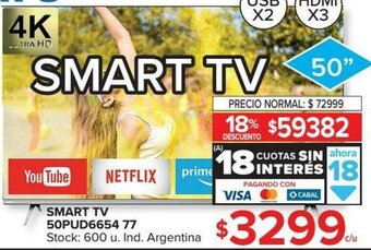Carrefour Smart TV 50PUD665477 oferta