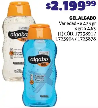 Makro GEL ALGABO Variedad x 475gr oferta