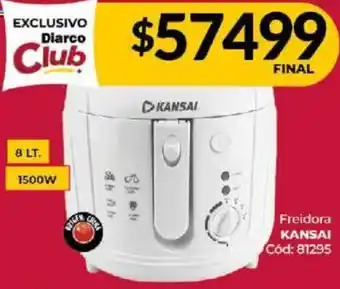 Diarco Freidora KANSAI 8lt oferta