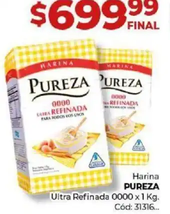 Diarco Harina PUREZA Ultra Refinada 0000 x 1kg oferta