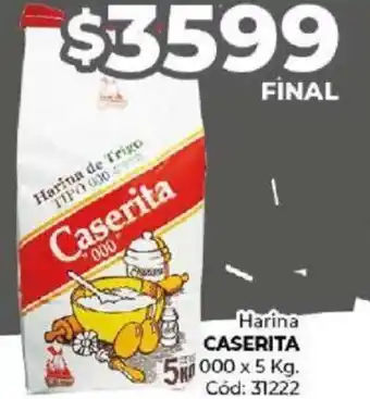 Diarco Harina CASERITA 5K0 000 x 5kg oferta