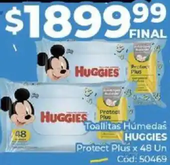 Diarco Toallitas Humedaś HUGGIES Protect Plus x 48un oferta