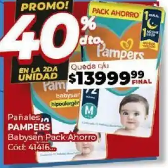 Diarco Pañales PAMPERS Babysan Pack Ahorro oferta