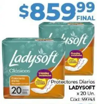 Diarco Protectores Diarios LADYSOFT x 20un oferta