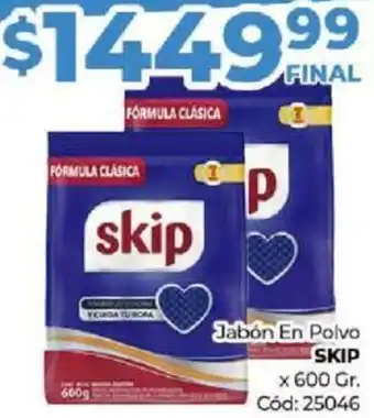 Diarco Jabón En Polvo SKIP x 600gr oferta