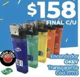 Diarco Encendedor OKEY Transparente oferta