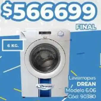 Diarco Lavarropas DREAN 6kg oferta