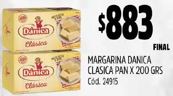 Supermercados Yaguar MARGARINA DANICA CLASICA PAN X 200GR oferta