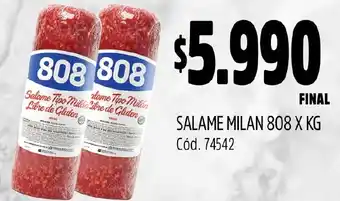 Supermercados Yaguar SALAME MILAN 808 X KG oferta