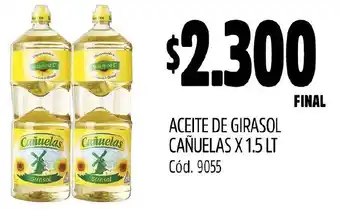 Supermercados Yaguar ACEITE DE GIRASOL CAÑUELAS X 1.5LT oferta
