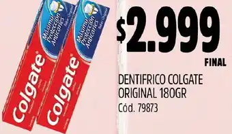 Supermercados Yaguar DENTIFRICO COLGATE ORIGINAL 180GR oferta