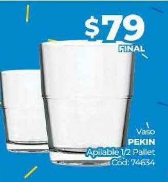 Diarco Vaso Pekin Apilable 1-2 Pallet oferta
