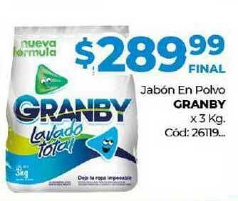 Diarco Jabón En Polvo Granby x 3kg oferta