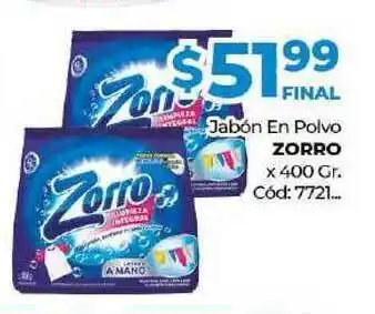 Diarco Jabón En Polvo Zorro x 400gr oferta
