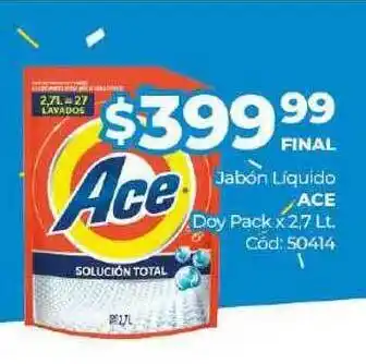 Diarco Jabón Líquido Ace Doy Pack x 2.7lt oferta