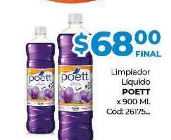 Diarco Limpiador Líquido Poett x 900ml oferta