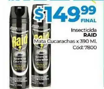 Diarco Insecticida Raid Mata Cucarachas x 390ml oferta
